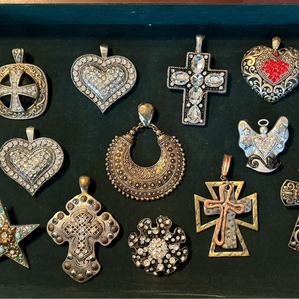 Elegant Silver and Gold Pendant Collection
